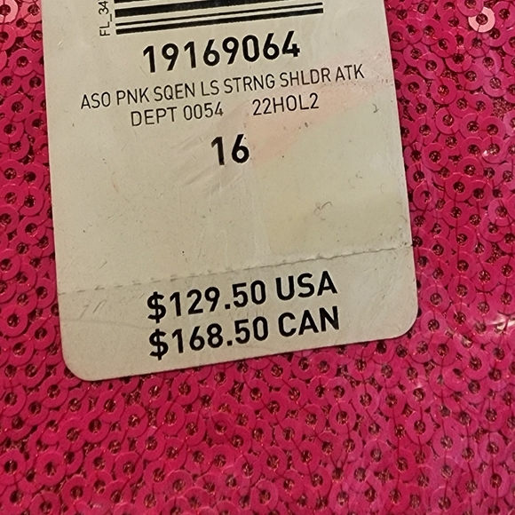 🆕️💗 20W BARBIE PINK SEQUIN AT THE KNEE DRESS💗 - Picture 8 of 10